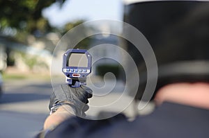 Radar gun photo