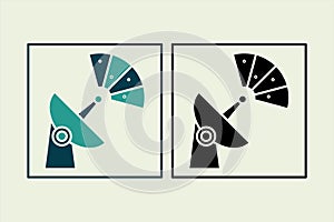 Radar icon. icon related to UI elements. suitable for web site, app, user interfaces,element, printable etc. solid icon style.