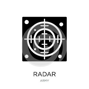 radar icon in trendy design style. radar icon isolated on white background. radar vector icon simple and modern flat symbol for photo