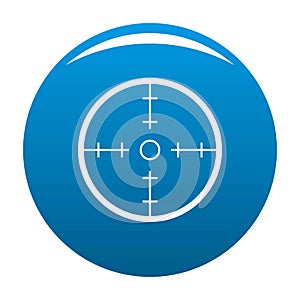 Radar icon blue vector