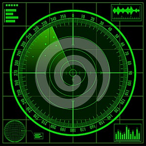 Radar screen photo