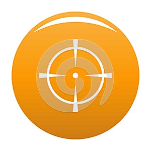 Radar screen icon orange