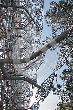 Radar station `Duga`, known as the `Russian woodpecker`