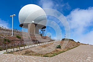 Radar station at top of Pico do Arieiro, Madeira Island