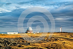 Radar station in Vestrahorn, Iceland