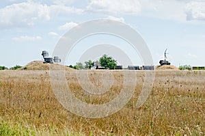 Radar-tracking system in airfield in Crimea