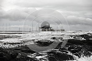 Radar weather base station in Iceland