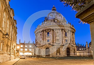 Radcliff camera in Oxford in starry night, United Kingdom