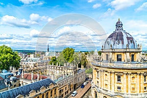 Radcliffe Camera and All Souls College at the university of Oxford. Oxford, UK