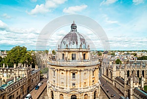 Radcliffe Camera and All Souls College at the university of Oxford. Oxford, UK