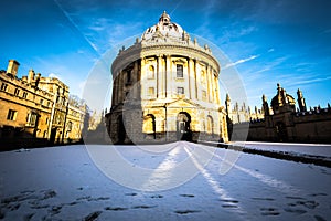 Radcliffe Camera Oxford in the snow