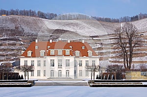 Radebeul palace Wackerbarth winter