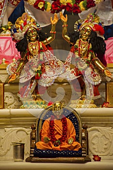 Radha Krishna deity idol. Iskcon temple, Pune