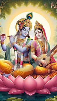 Radha krishna spritiual love