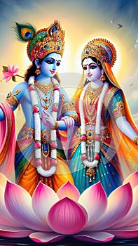 Radha krishna spritiual love