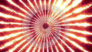 The radial abstract background fire rays are yellow in color and emit a luminous solar glow. Optical illusion