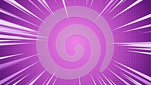 Radial Background of halftones and high-speed abstract lines for Anime 3d illustration