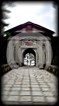 Radial blur, Puerta del Parian! Gateway to Intramuros.