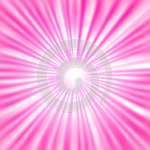 Radial Bright Rays in Pink Background