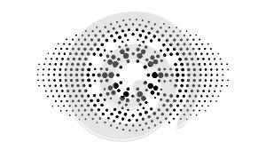 Radial Burst Halftone Dot Pattern Abstract, vector design Generative AI