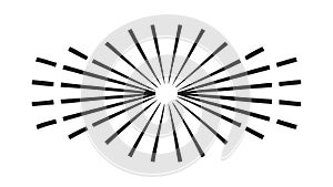 Radial Burst Lines, Dynamic Explosion Graphic, vector design Generative AI