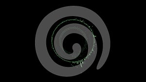 Radial or circular equaliser recording animation.