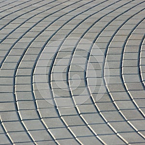 Radial Cobblestone Pavement Texture