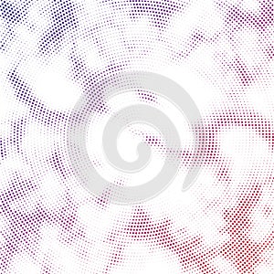 Abstract halftone radial dot pattern background