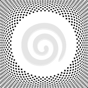 Radial Dots Pattern for Convex Round Frame. 3D Illusion Effect photo