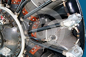 Radial engine of an airplane