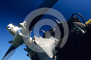 Radial engine of Biplane Boeing Stearman