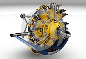 Radial Engine Cylinder