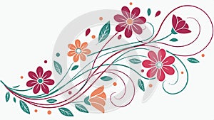 Radial geometric pattern ornament decorative vector design element vector design Generative AI
