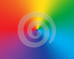 Radial gradient rainbow background