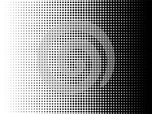 Radial halftone pattern texture vector background