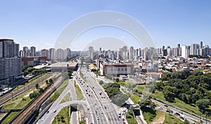 Radial Leste avenue in the district of Tatuape. Sao Paulo city photo