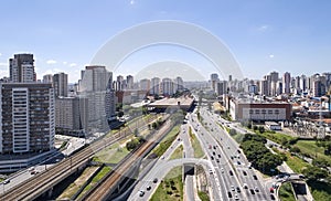 Radial Leste avenue in the district of Tatuape. Sao Paulo city photo