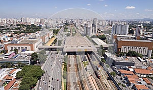 Radial Leste avenue in the district of Tatuape. Sao Paulo city photo