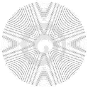 Radial, radiating lines element. circular, concentric circle lines, abstract circle art lines, pattern art line in circle