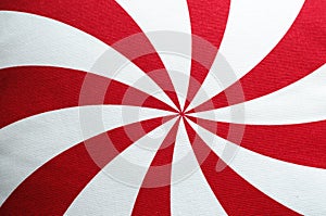 Radial Red and White Vintage Textile Background