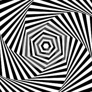 Radial rotating lines abstract geometric circular pattern