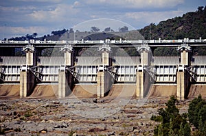 Radial spillway gates of Wyangala Dam