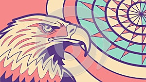 Radial Spiral Pattern: Abstract Geometric Design, vector design Generative AI