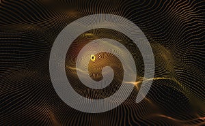 Radial waves in cyber space. Digital information field, peer-to-peer Internet, secure data array