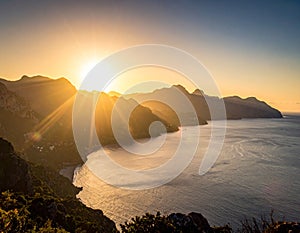 Radiance of Noon sun set