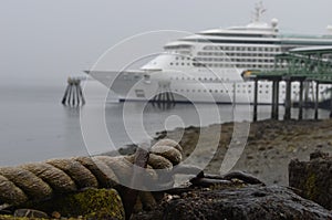 Radiance of the Seas docked in Alaska