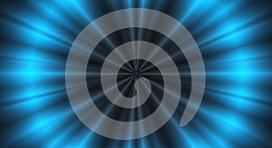 Radiant blue light burst abstract background