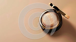 A radiant complexion achieved with a luxurious highend highlighter giving a natural and luminous glow photo