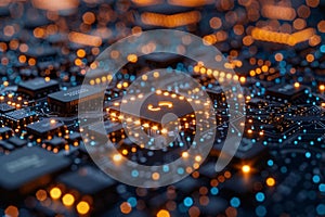 A radiant digital lock enveloped in streams of binary code representing cybersecurity protection