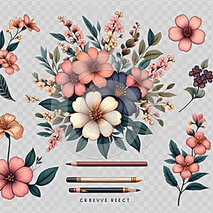 Radiant Floral Graphics Cliparts Flowers